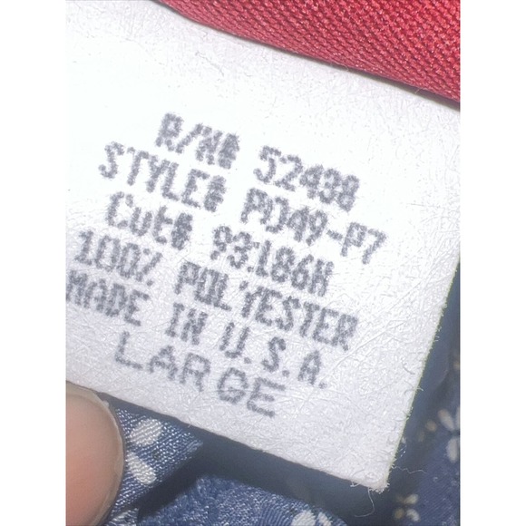 Vtg Floral Ditsy Modest Elasticized Waist Pull-On Maxi Bias Cut Skirt Large - Picture 6 of 7